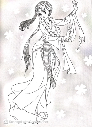 bộ tô màu công chúa (tập 7) - tặng kèm miếng dán trang sức