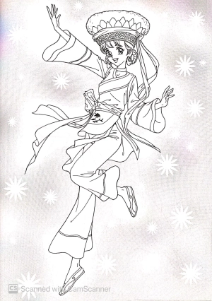 bộ tô màu công chúa (tập 7) - tặng kèm miếng dán trang sức