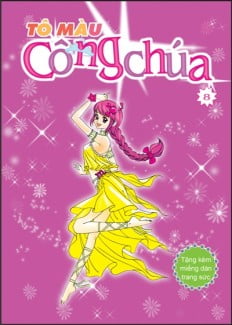 bộ tô màu công chúa (tập 8) - tặng kèm miếng dán trang sức