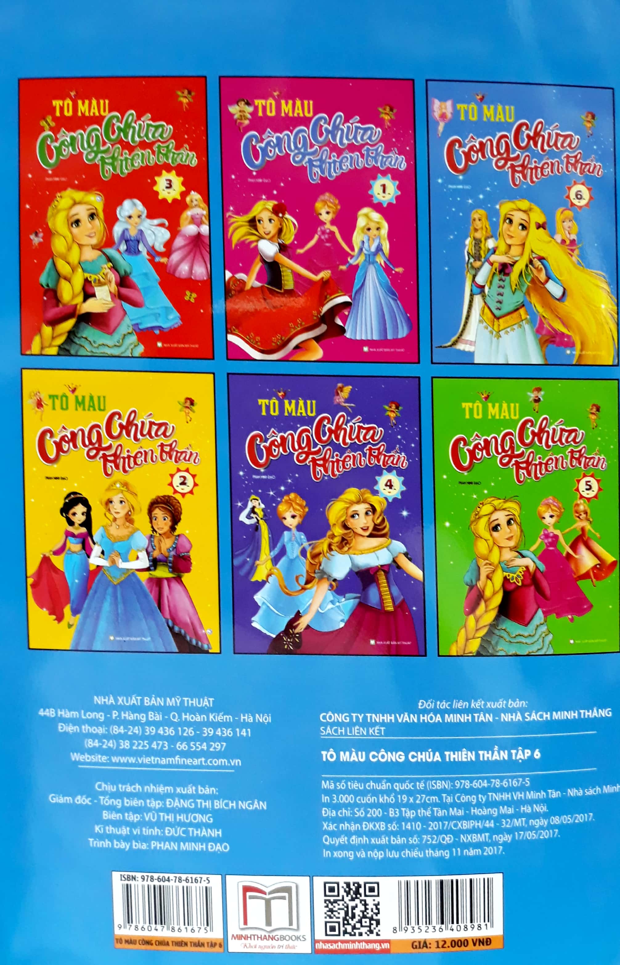 bộ tô màu công chúa thiên thần (tập 6)