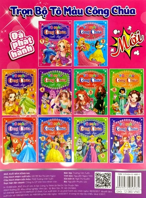 bộ tô màu công chúa xinh đẹp - tập 1