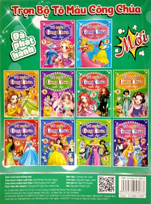 bộ tô màu công chúa xinh đẹp - tập 5