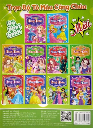 bộ tô màu công chúa xinh đẹp - tập 9