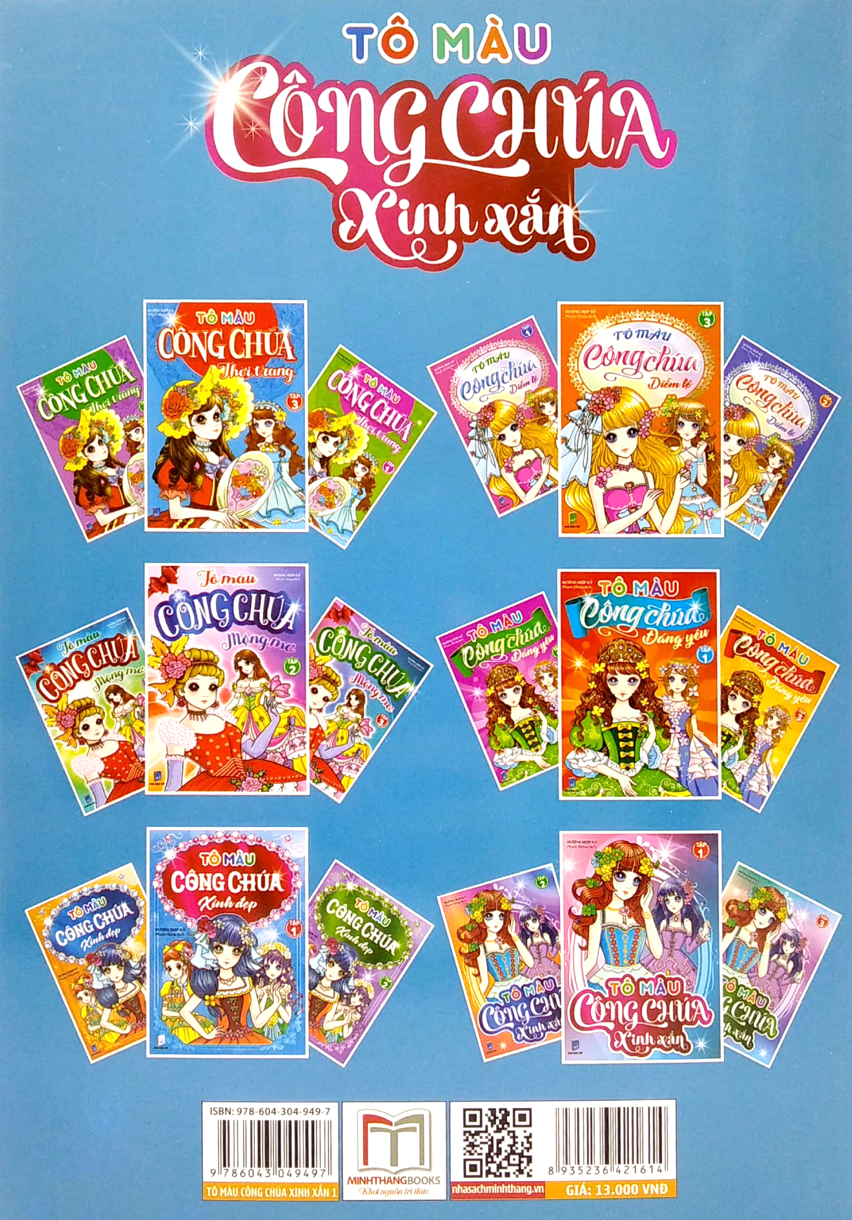 bộ tô màu công chúa xinh xắn - tập 1