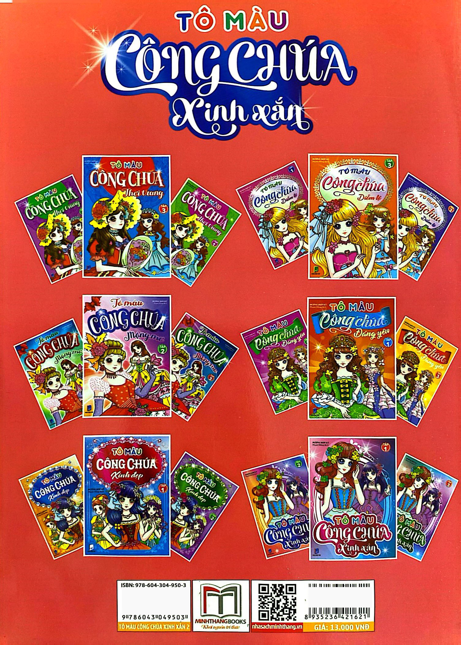 bộ tô màu công chúa xinh xắn - tập 2