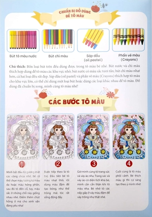 bộ tô màu công chúa xinh xắn - tập 3