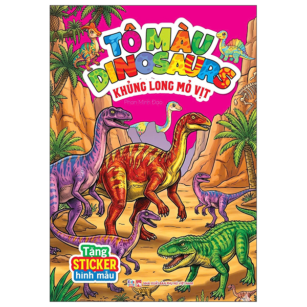 Bộ Tô Màu Dinosaurs - Khủng Long Giáp Sừng - Ảnh 2