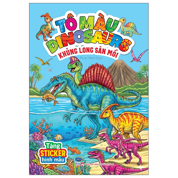 Bộ Tô Màu Dinosaurs - Khủng Long Giáp Sừng - Ảnh 4