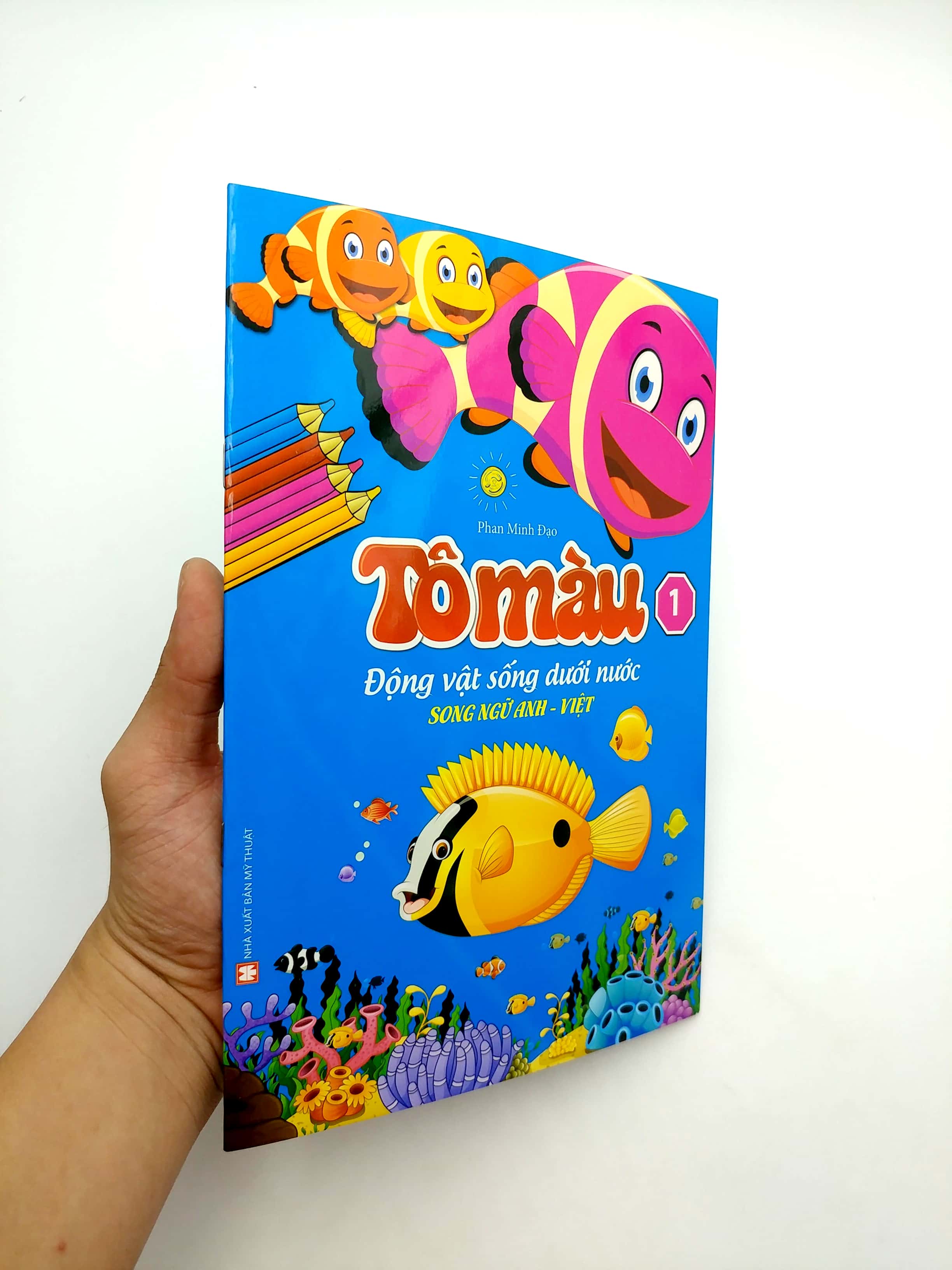 bộ tô màu động vật sống dưới nước - song ngữ anh-việt - tập 1 (tái bản 2023)