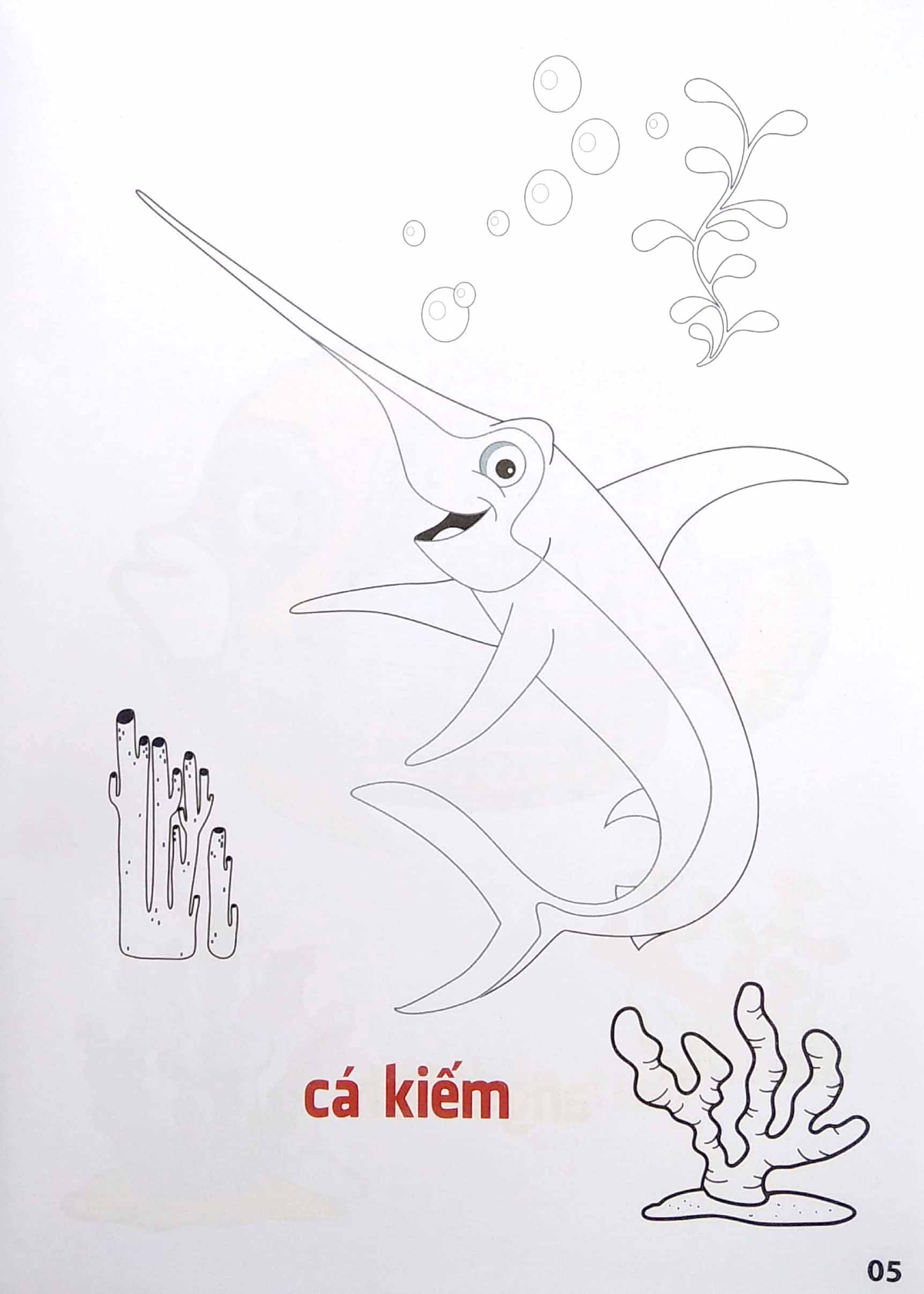 bộ tô màu động vật sống dưới nước - song ngữ anh-việt - tập 2 (tái bản 2023)