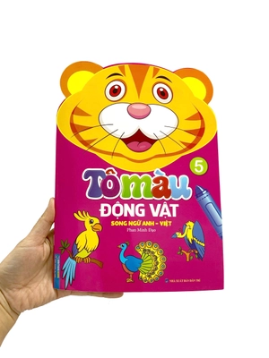 bộ tô màu động vật - tập 5 (song ngữ anh - việt)