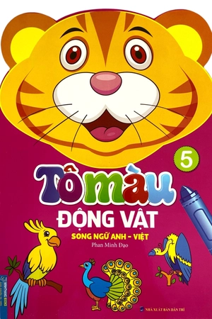 bộ tô màu động vật - tập 5 (song ngữ anh - việt)