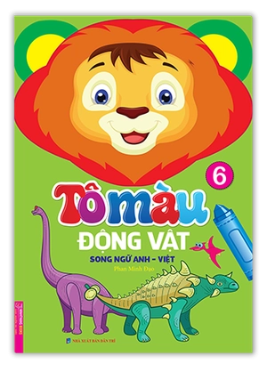 bộ tô màu động vật - tập 6 (song ngữ anh - việt)