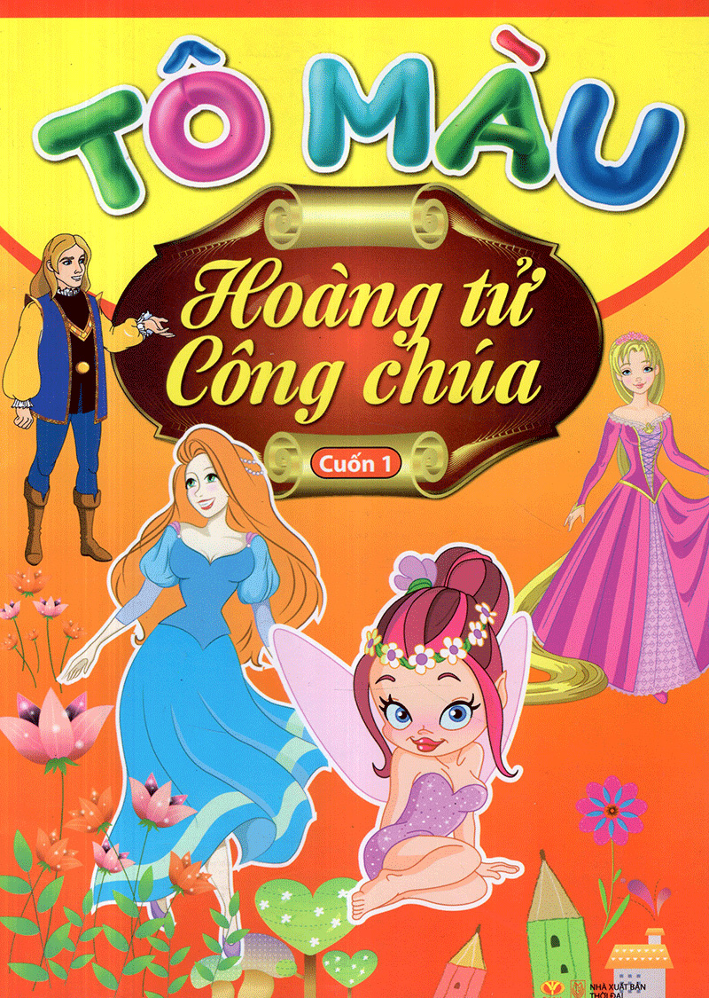 bộ tô màu hoàng tử công chúa - tập 1
