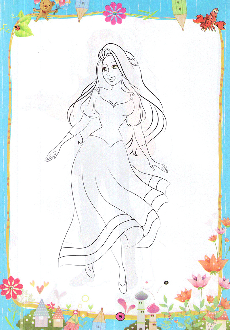 bộ tô màu hoàng tử công chúa - tập 1