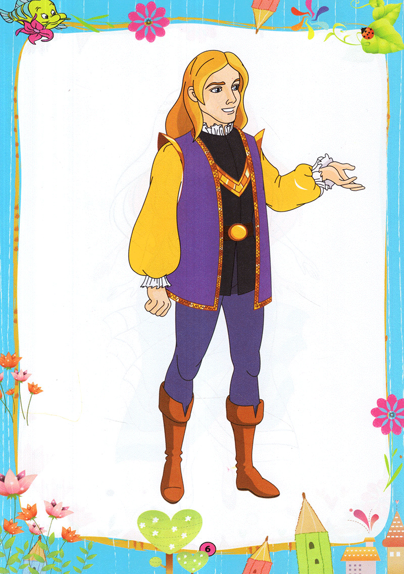 bộ tô màu hoàng tử công chúa - tập 1