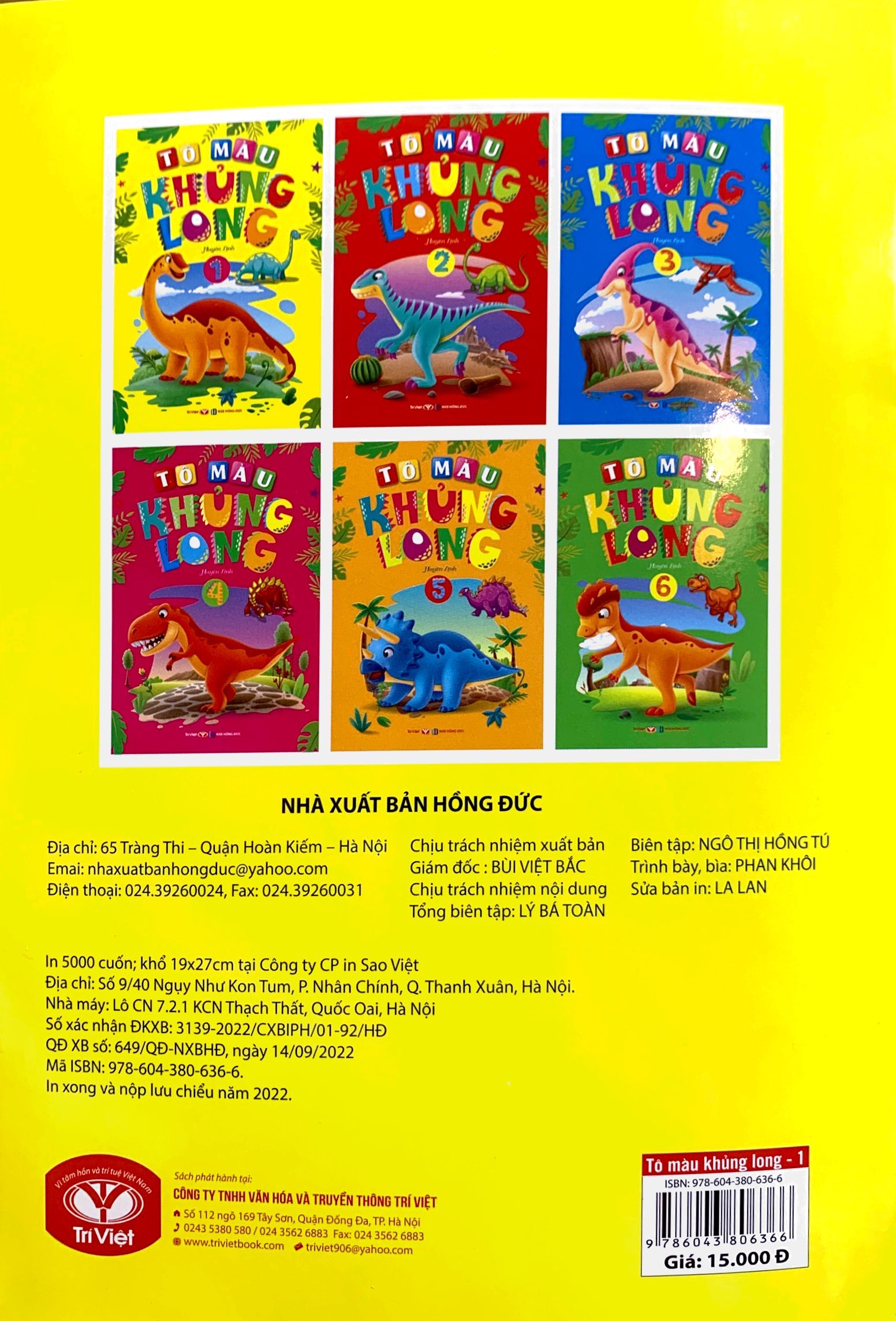 bộ tô màu khủng long - tập 1 (2022)