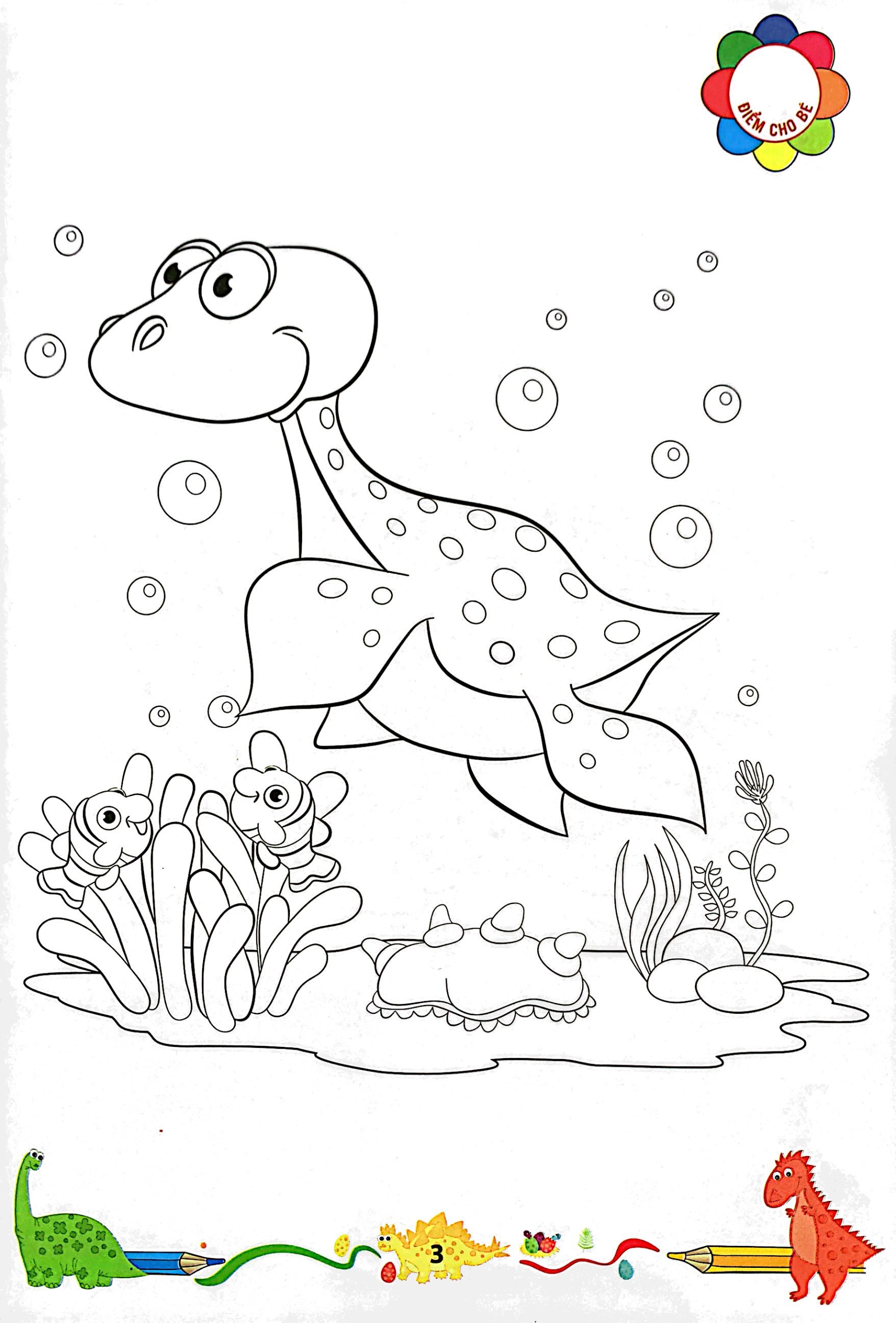 bộ tô màu khủng long - tập 3 (2022)