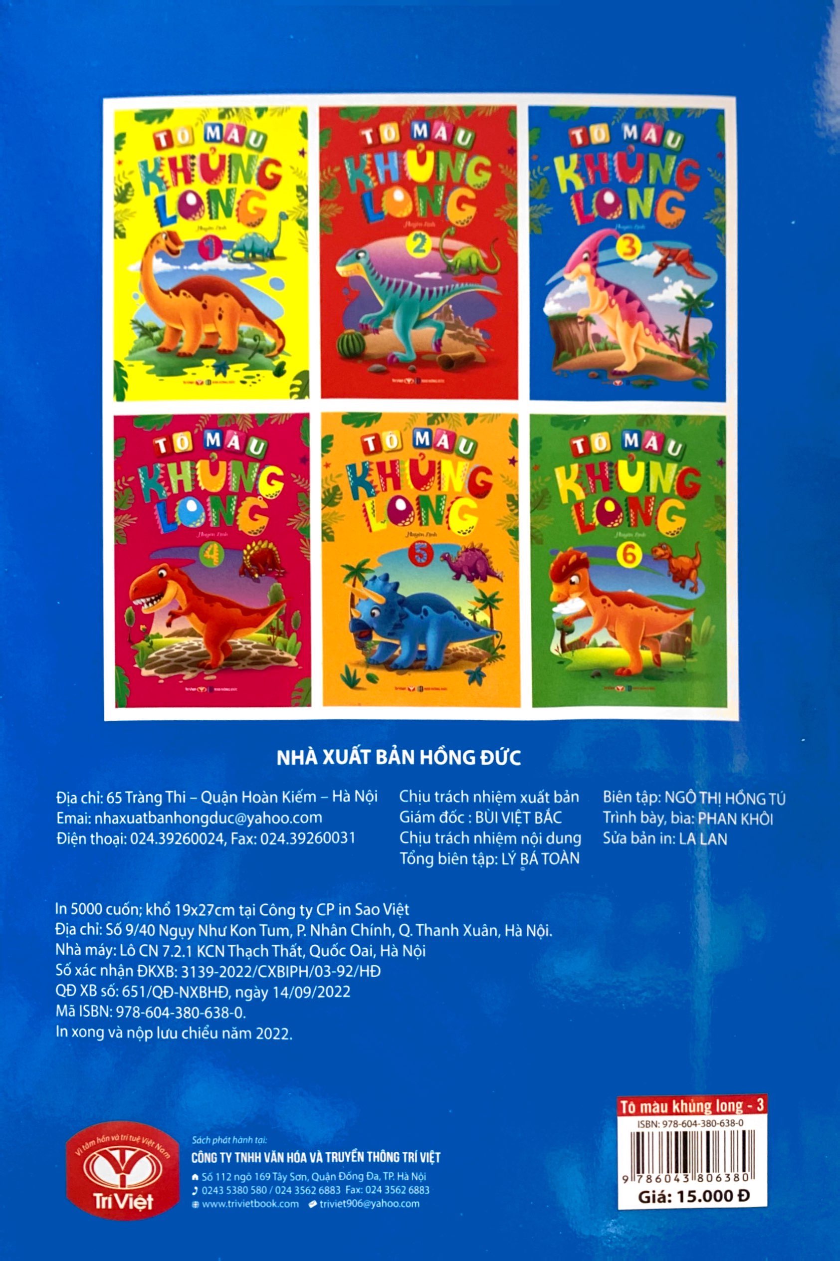 bộ tô màu khủng long - tập 3 (2022)