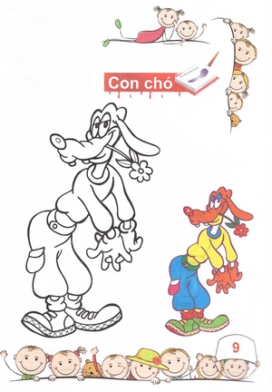 bộ tô màu mẫu giáo - các loại thú - tập 2