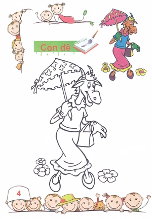 bộ tô màu mẫu giáo - các loại thú - tập 2