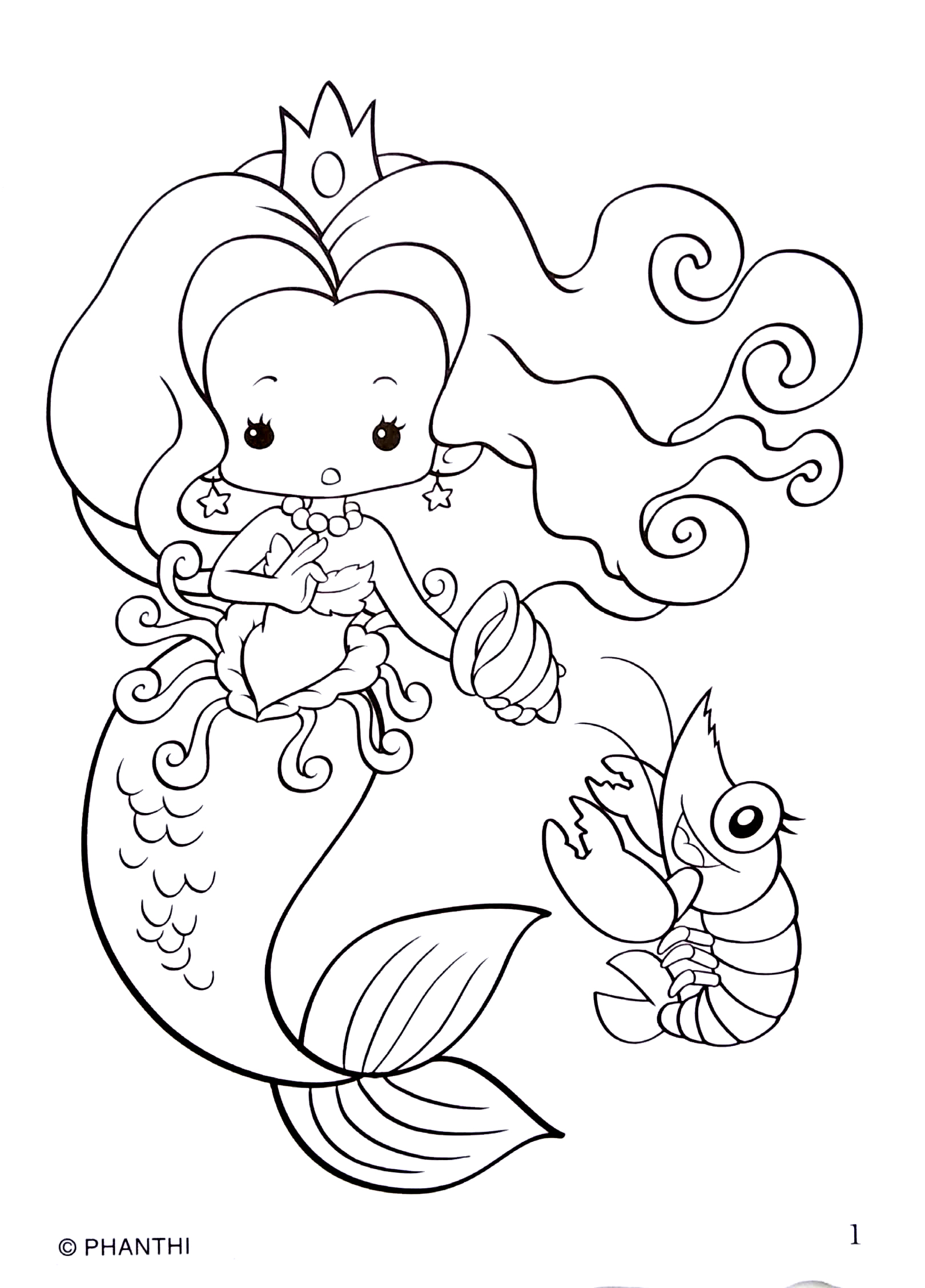 bộ tô màu nàng tiên cá - tập 1