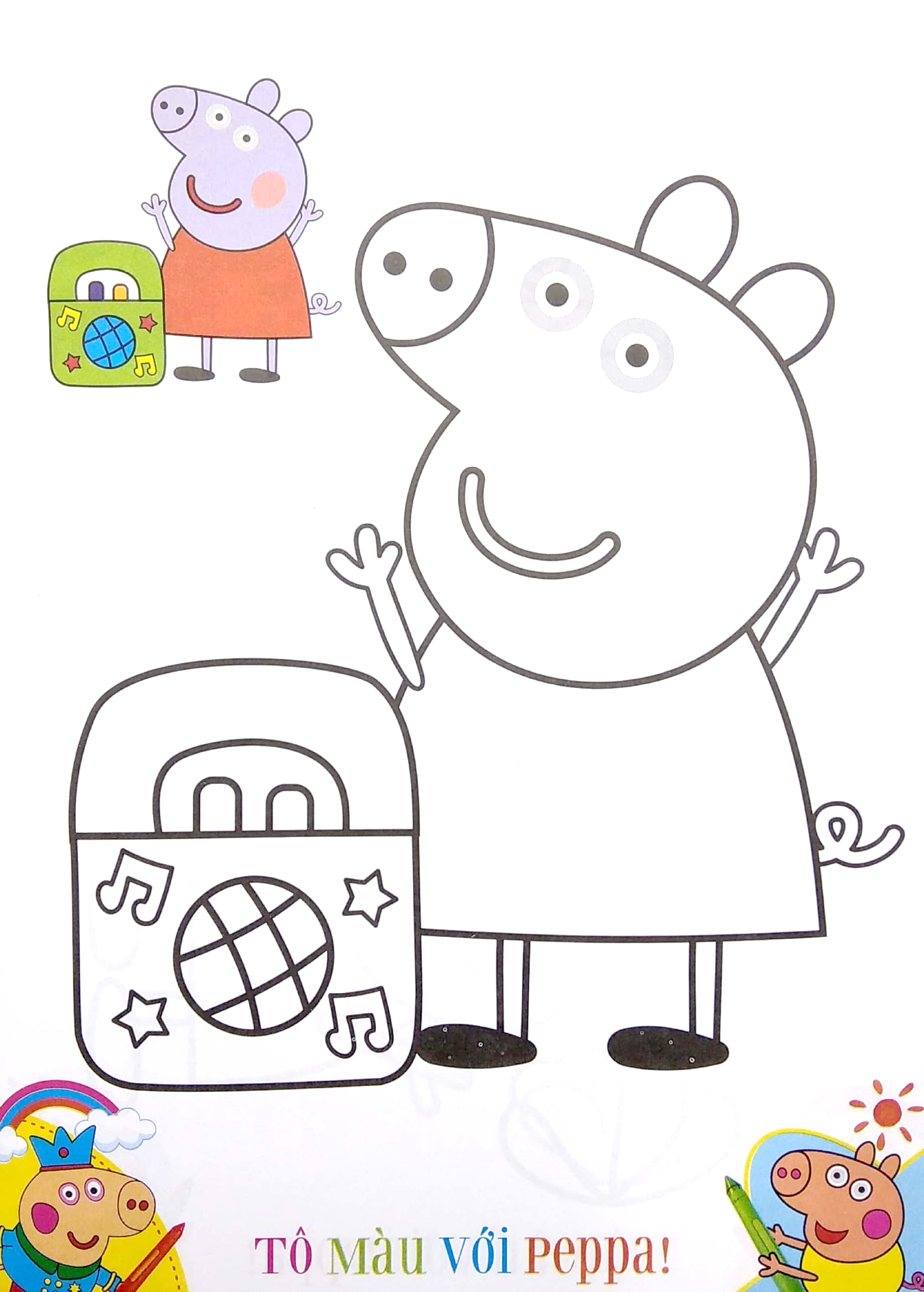 Bộ Tô Màu Peppa Pig - Tập 2 (Tái Bản 2024)