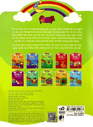 bộ tô màu phát triển não bộ cho bé 1-5 tuổi - tập 8