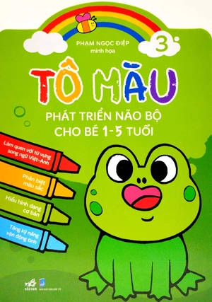 bộ tô màu phát triển trí não bộ cho bé 1-5 tuổi - tập 3