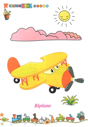 bộ tô màu phương tiện giao thông 2: trên bầu trời