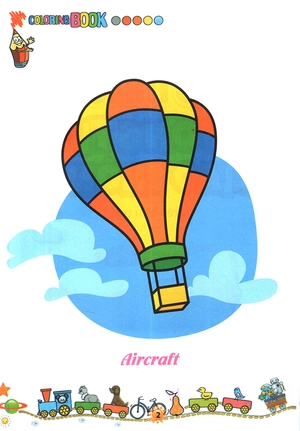 bộ tô màu phương tiện giao thông 2: trên bầu trời