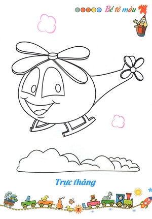 bộ tô màu phương tiện giao thông 2: trên bầu trời
