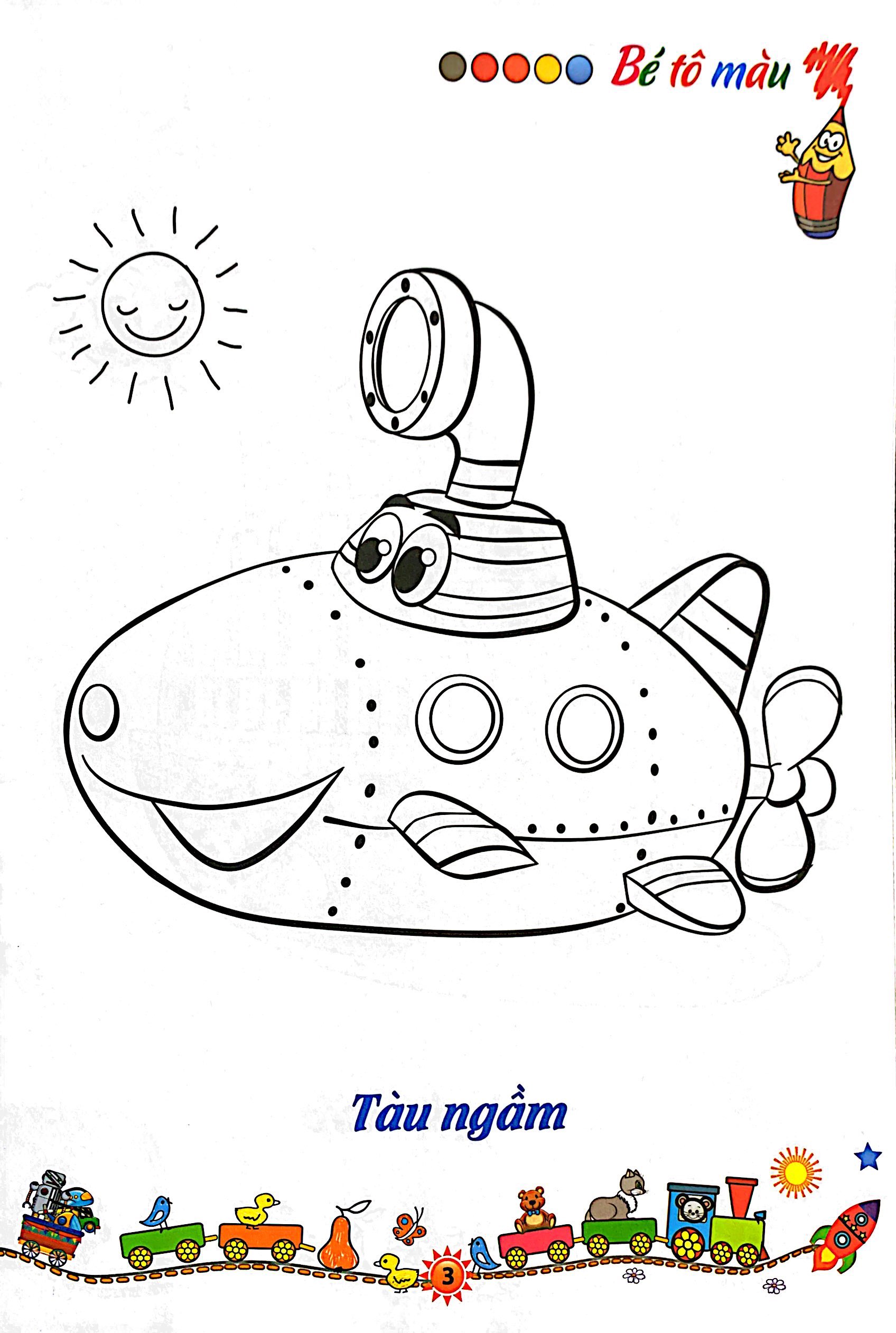 bộ tô màu phương tiện giao thông 3: dưới nước (tái bản 2021)