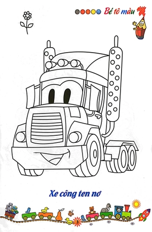 bộ tô màu phương tiện giao thông 4: trên công trường (tái bản 2021)