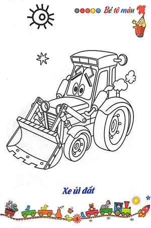 bộ tô màu phương tiện giao thông 4: trên công trường (tái bản 2021)