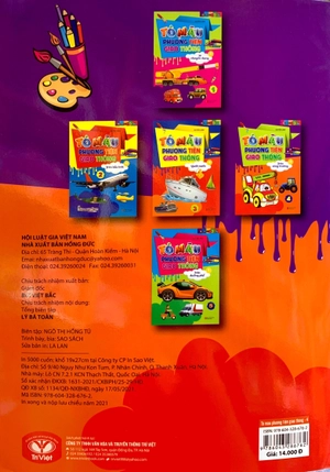 bộ tô màu phương tiện giao thông 4: trên công trường (tái bản 2021)