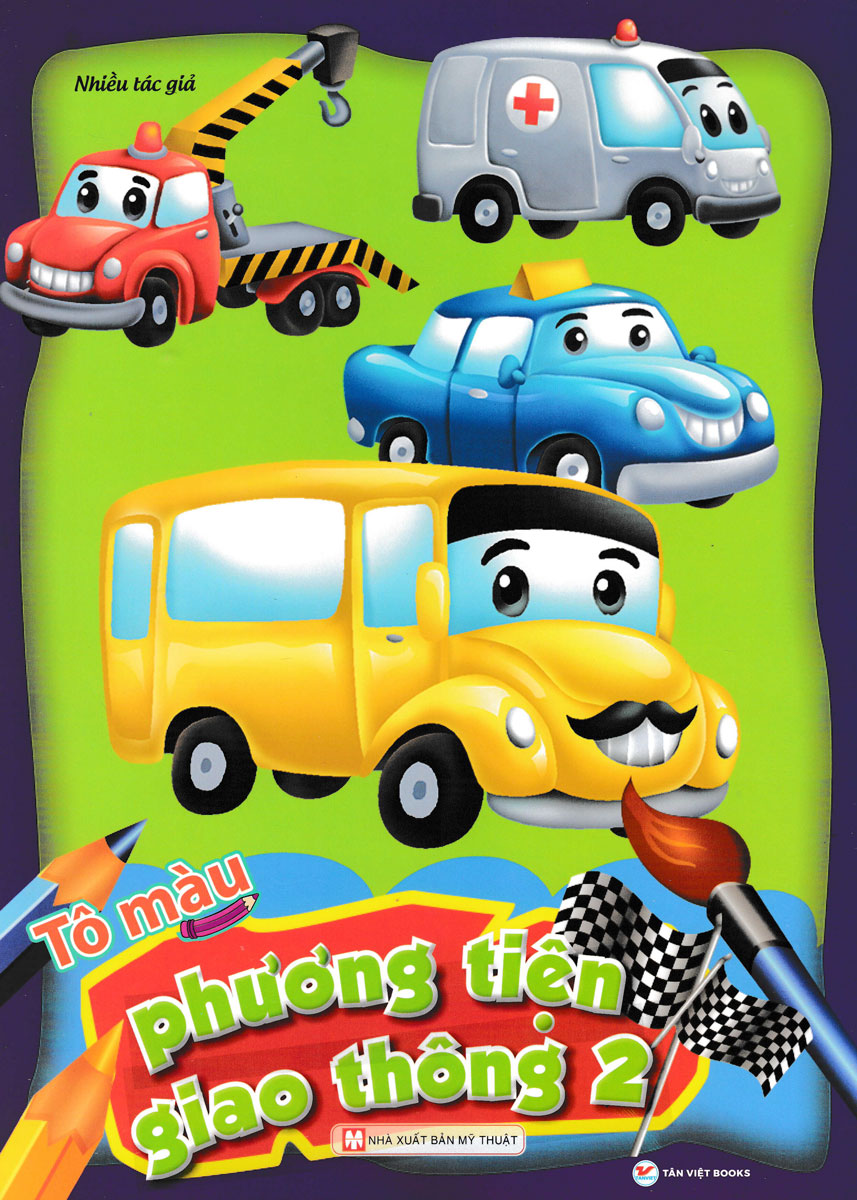 bộ tô màu phương tiện giao thông - tập 2