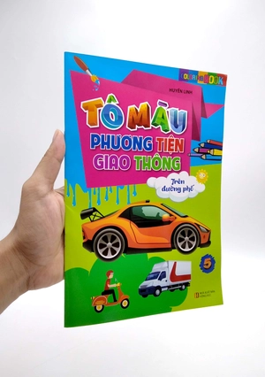bộ tô màu phương tiện giao thông - tập 5: trên đường phố (tái bản 2021)