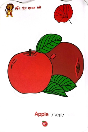 bộ tô màu rau - củ - quả song ngữ anh - việt - tập 2