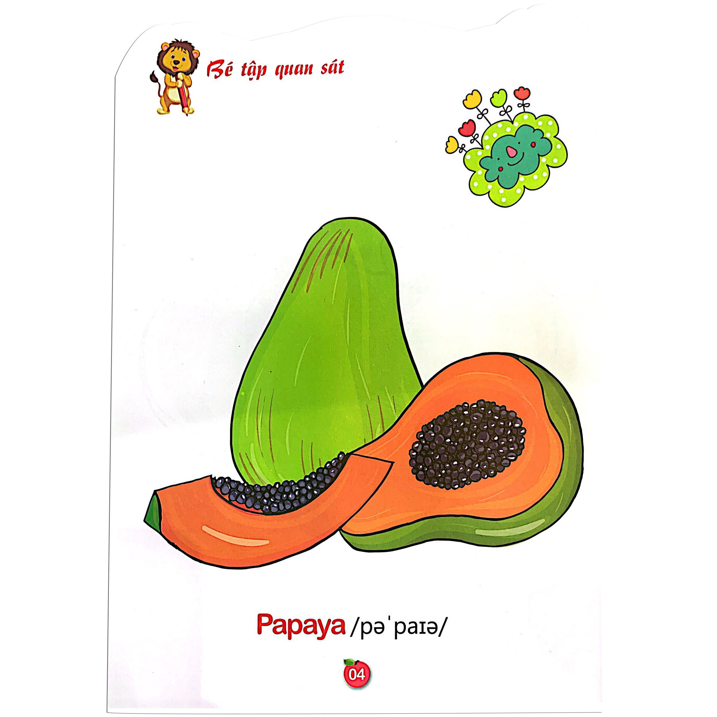 bộ tô màu rau - củ - quả - tập 5 (song ngữ anh - việt)