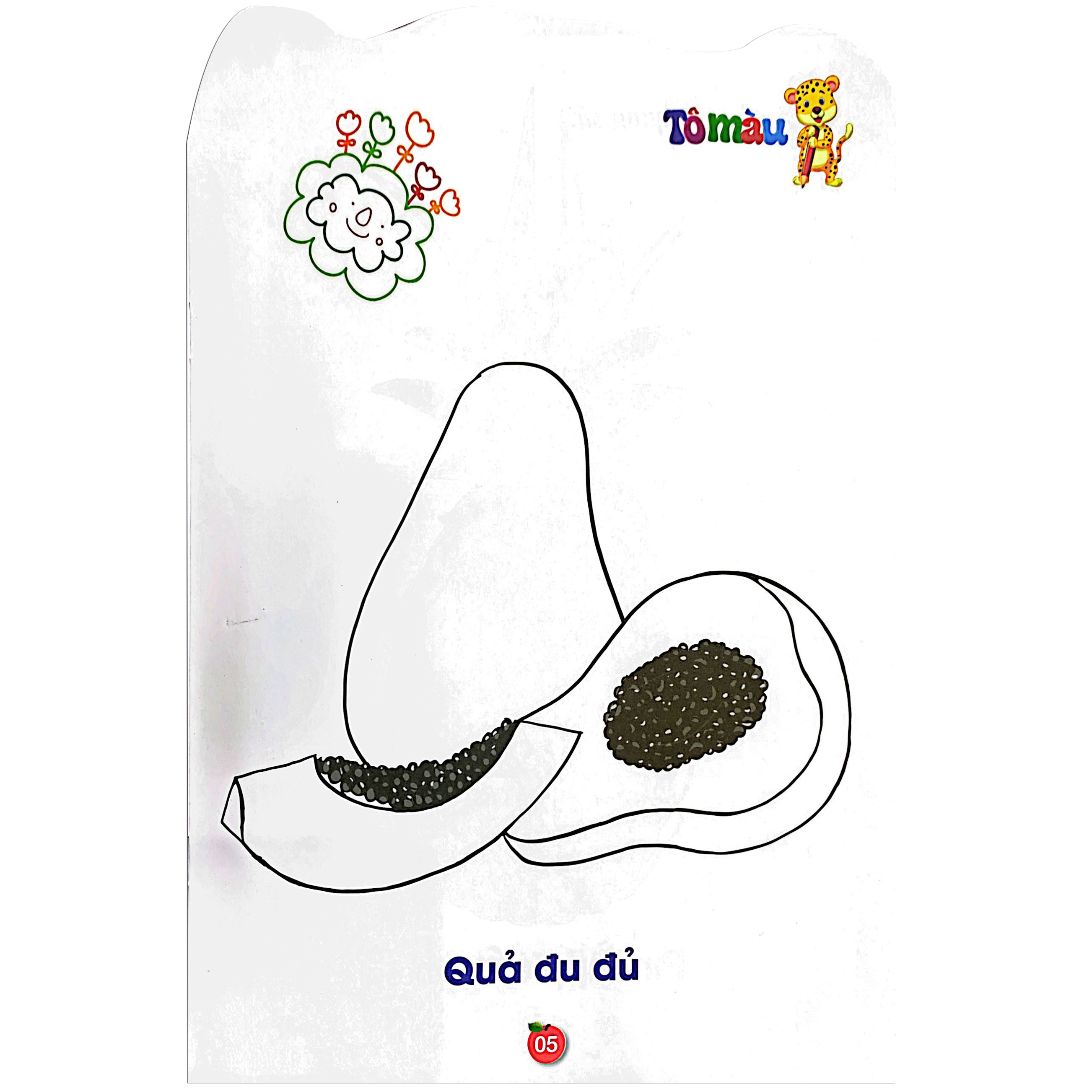 bộ tô màu rau - củ - quả - tập 5 (song ngữ anh - việt)