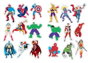 bộ tô màu rèn luyện iq eq cq - super heroes siêu anh hùng - tập 1 - tặng kèm sticker
