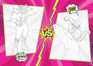 bộ tô màu rèn luyện iq eq cq - super heroes siêu anh hùng - tập 2 - tặng kèm sticker