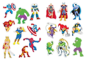 bộ tô màu rèn luyện iq eq cq - super heroes siêu anh hùng - tập 2 - tặng kèm sticker