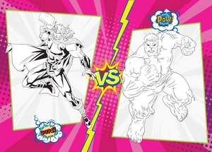 bộ tô màu rèn luyện iq eq cq - super heroes siêu anh hùng - tập 3 - tặng kèm sticker