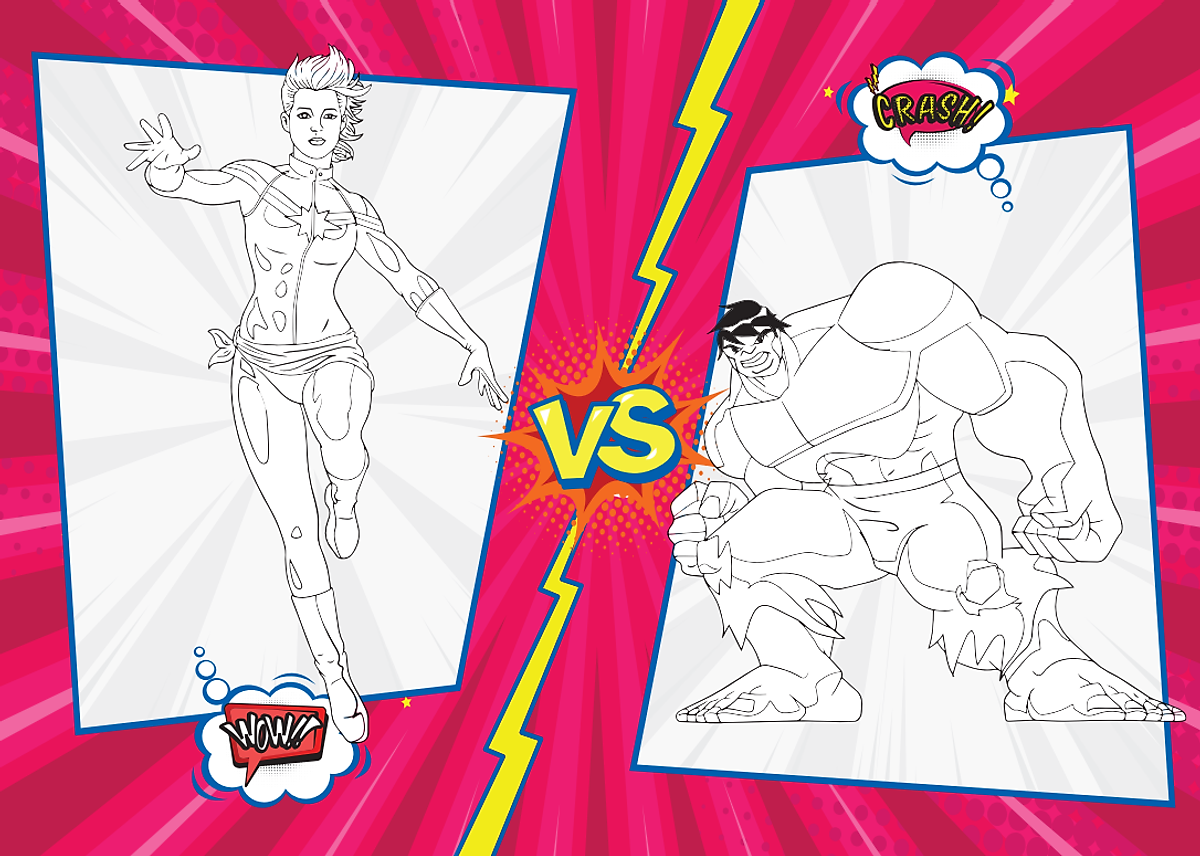 bộ tô màu rèn luyện iq eq cq - super heroes siêu anh hùng - tập 4 - tặng kèm sticker