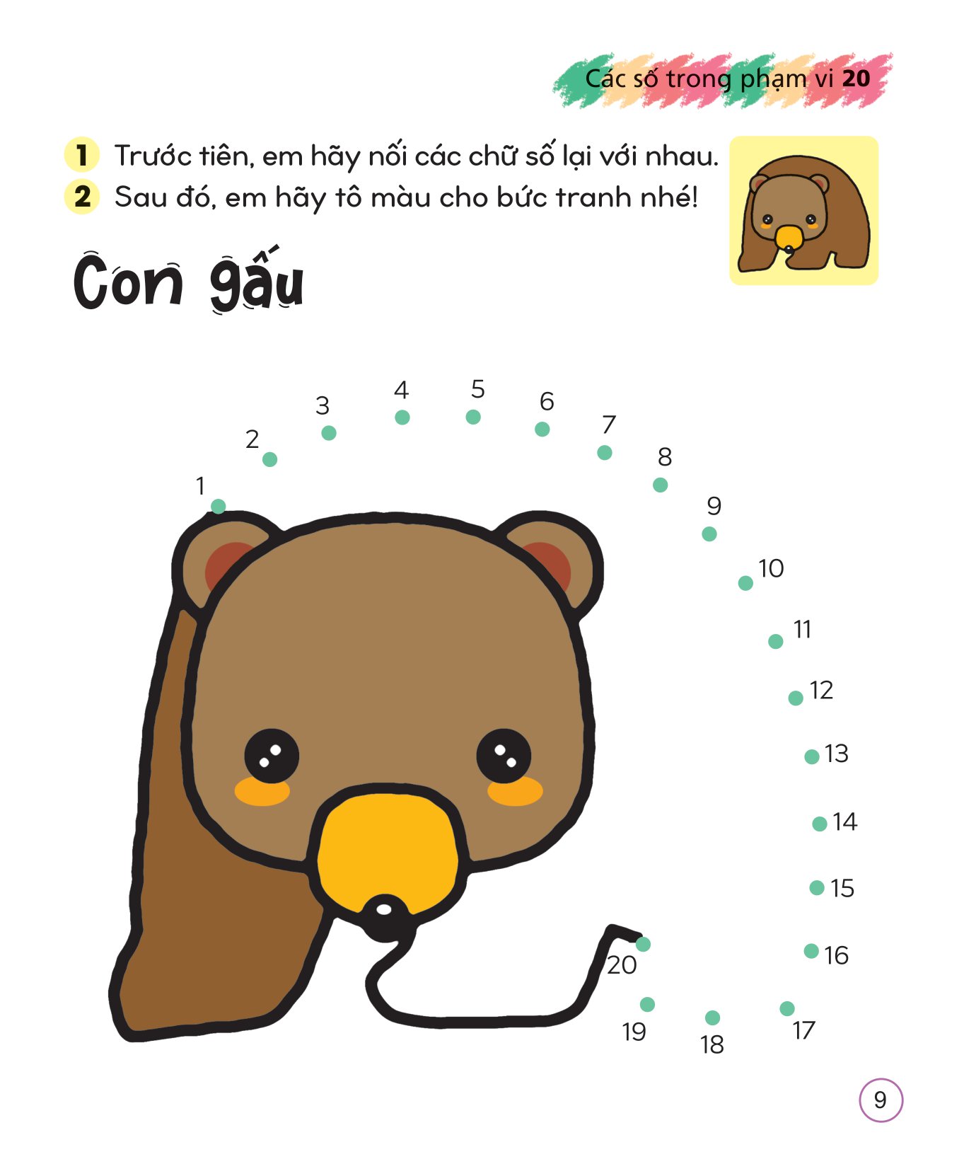 Bo
						
										
										To Mau Sang Tao Giup Be Lam Quen Voi Chu Cai Va Con So - Cac So Trong Pham Vi 20