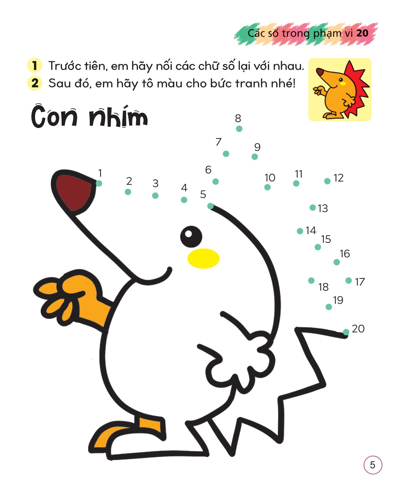 Bo
						
										
										To Mau Sang Tao Giup Be Lam Quen Voi Chu Cai Va Con So - Cac So Trong Pham Vi 20