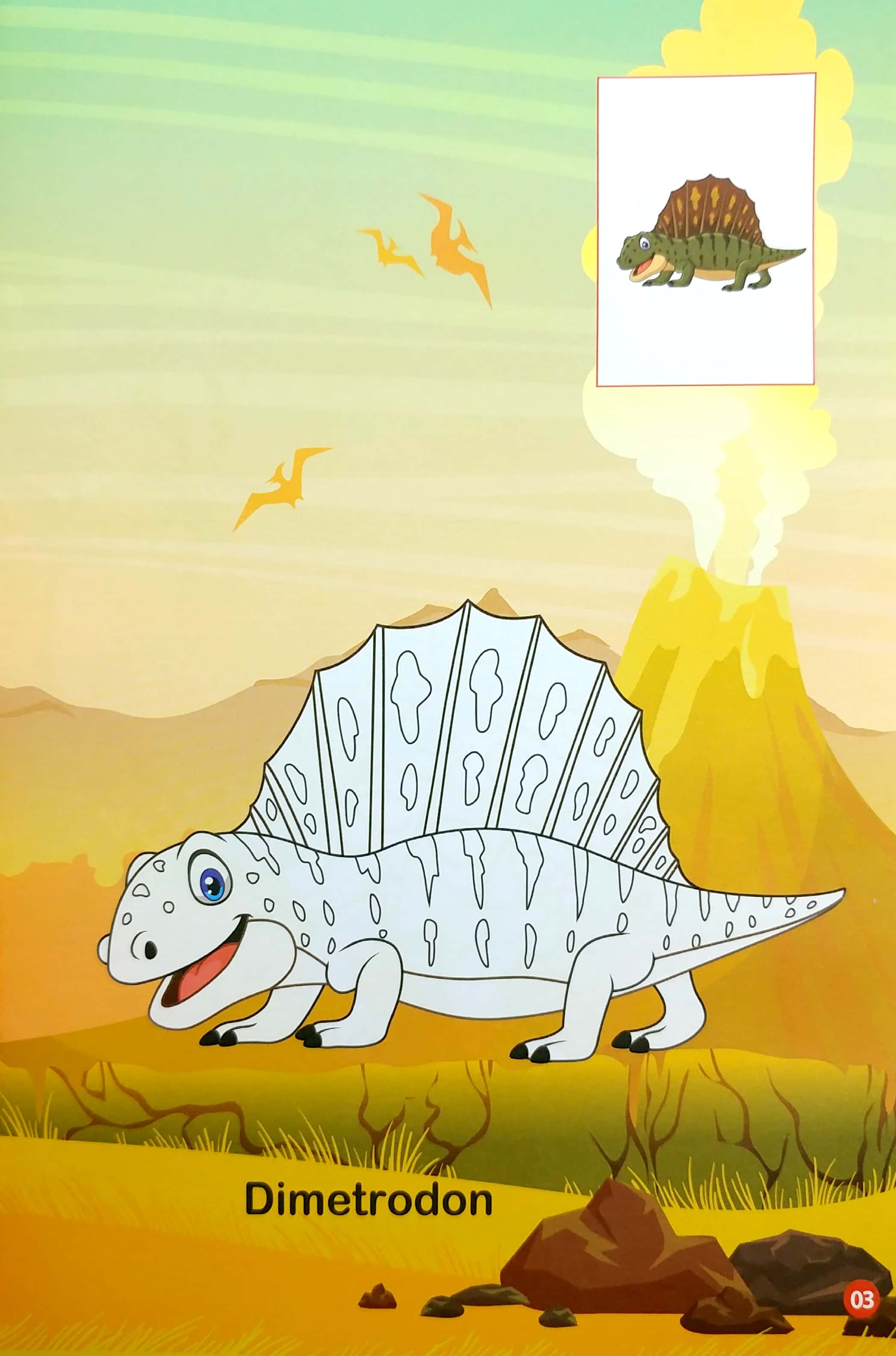 bộ tô màu thế giới khủng long dinosaurs 1