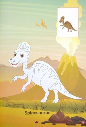 bộ tô màu thế giới khủng long dinosaurs 2